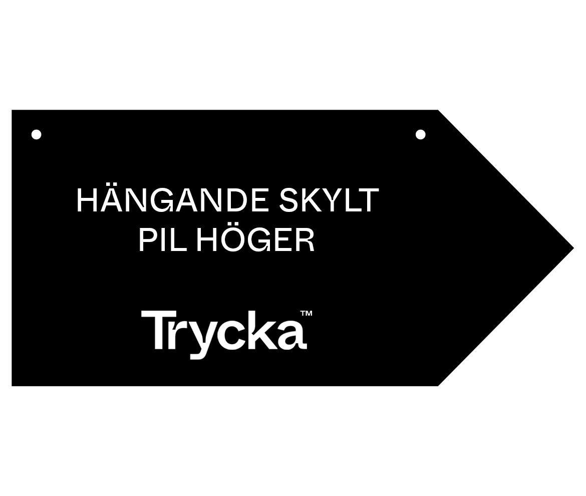 Hängande Skylt Pil Höger
