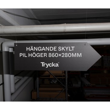 Hängande Skylt Pil Höger
