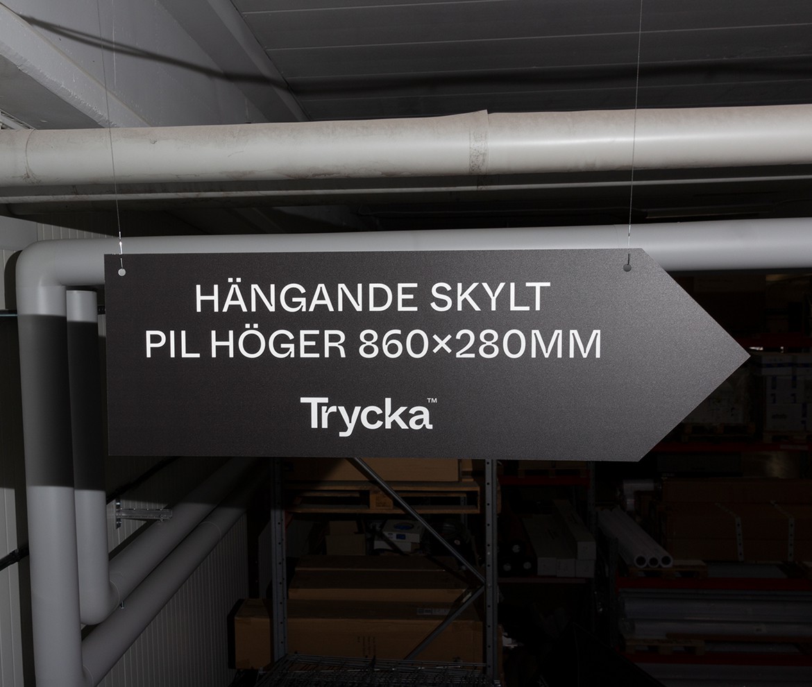 Hängande Skylt Pil Höger