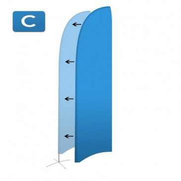 Beachflagga XL