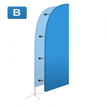 Beachflagga (duk) Large Rak